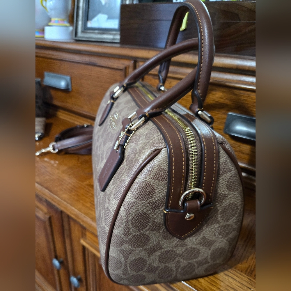 Rowan Satchel Bag In Signature Canvas - Picture 7 of 12